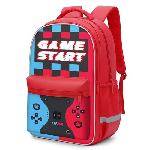 Conjunto de mochila de grande capacidade de 43 cm com acessórios - bolsa para livros de videogame, Apenas mochila 001, Large, Lazer