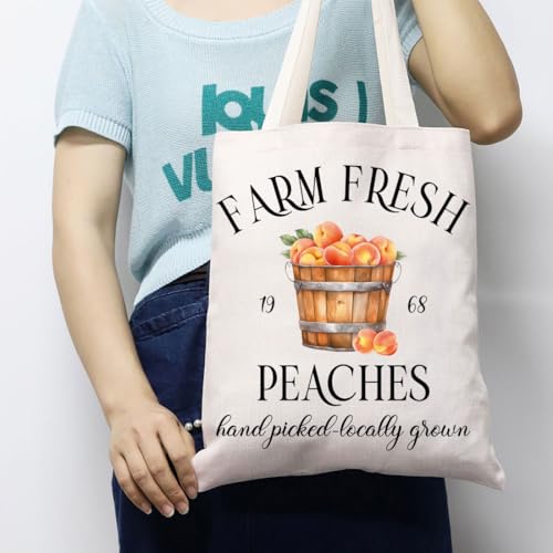 Bolsa Tote Peach Farm Fresh miniatura 2
