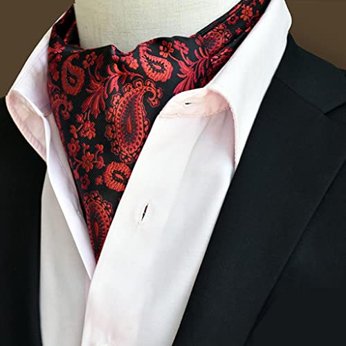 TOOYFUL Gravata Masculina Estampada Floral Jacquard Tecido Auto Cravat - 04