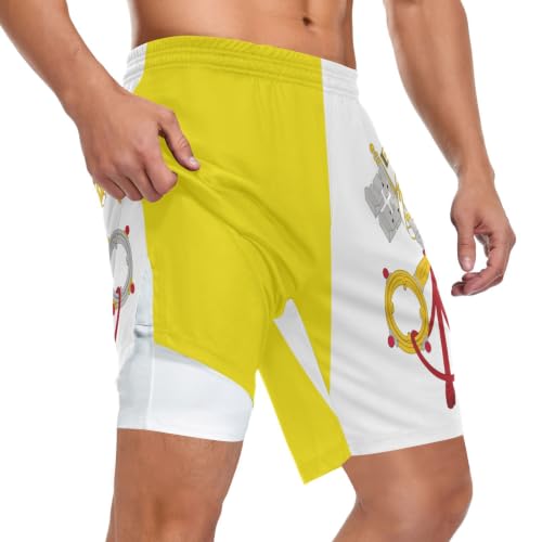 Short de basket-ball pour homme GuoChe en double couche de lin