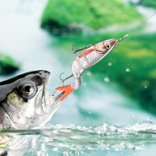 Leurres nageurs multi-articulés pour perche pour décider les poissons apathiques - 2