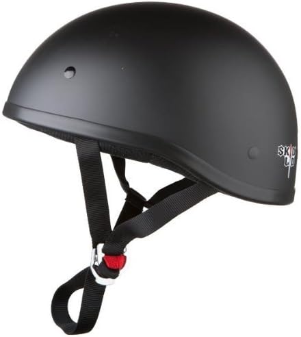 Skid Lid Original Helmet (Flat Black, Medium)