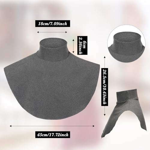 Image of Cutecrop Turtleneck Dickey Extra Large Fake Collar Detachable Dickey Collar Half Mock Turtleneck for Men Women