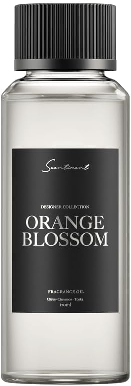 Diffuser Oil - Orange Blossom Designer Collection | Aromatherapy Home Fragrance | Luxurious Scent with Notes of Citrus, Cinnamon, Tonka (50ml)