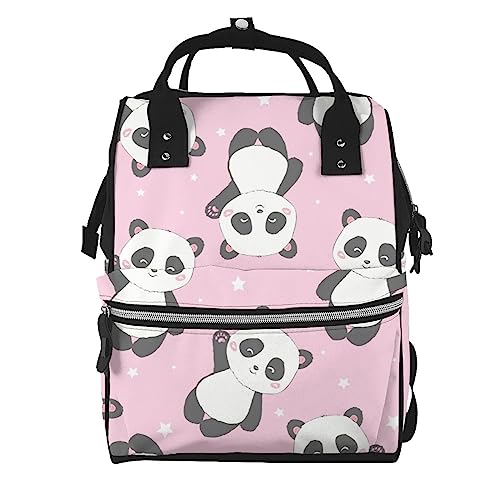Sac à langer panda pour simplifier vos sorties - Sac à dos décontracté multicolore mixte