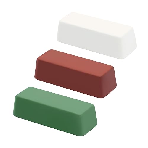 SCOTTCHEN Compuestos de corte de pulido de 4 onzas Kit - Verde finoBlanco MedioPúrpura grueso paquete de 3