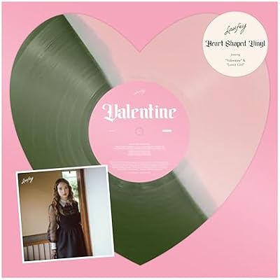 Laufey Valentine Heart-Shaped Strawberry Matcha Vinyl LP