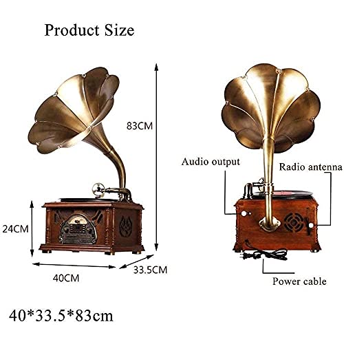 YAMMY Tourne-Disque rétro, boîte à Musique Vintage Retro Classic Gramophone phonographe Forme Haut-Parleur stéréo Sound… - Les Beatles, Paul McCartney, John Lennon, RIngo Starr, George Harrison YAMMY Tourne-Disque rétro, boîte à Musique Vintage Retro Classic Gramophone phonographe Forme Haut-Parleur stéréo Sound… – Image 3