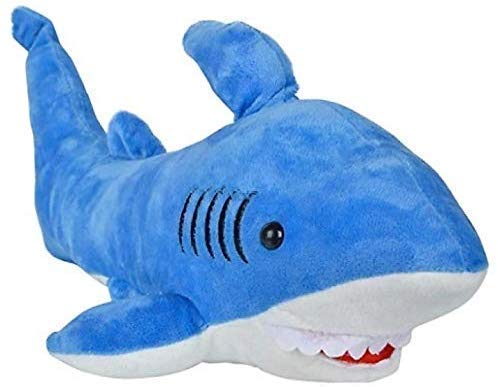 chikly Blue Shark Soft Toy Stuffed Plush Toy for Kids (40 cm Pillow Cushion)