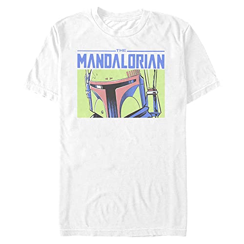 T-shirt Star Wars Mandalorian Boba Fett blanc taille M pour jeune homme
