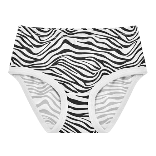 Joisal Minimalist Stripe Black White Toddler Girls Underwear 2t Cotton Panties Little Girl Animals Undies Kids Briefs