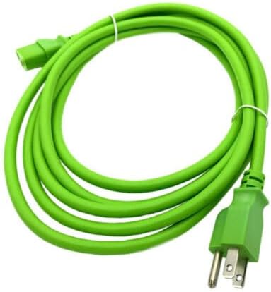 Replacement for fits 10 Green AC Cable for MICROSOFT XBOX ONE 1 BRICK CHARGER ADAPTER