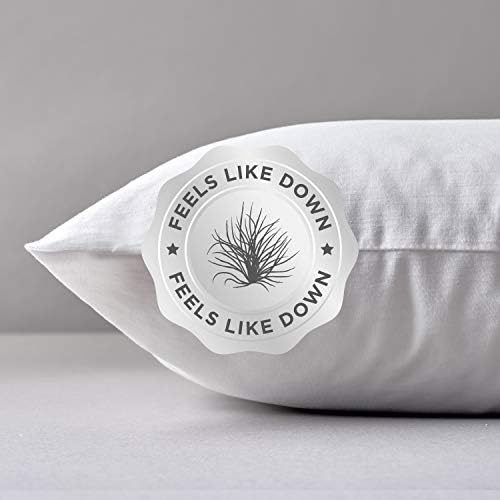 Slumberdown Feels Like Down Pillows 2 Pack Medium Support Bed Pillows Designed for Back and Side Sleepers Bed Pillows