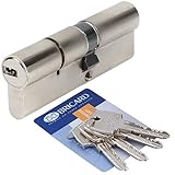  Bricard - Cylindre de porte 50x40 mm BRICARD ASTRAL 4 clés reversibles et carte Barillet de sécurité