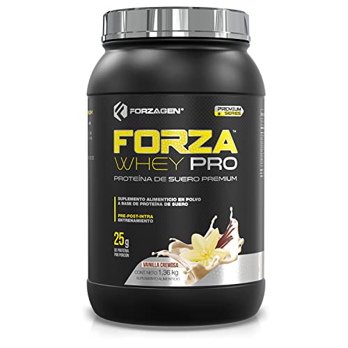 FORZAGEN | Proteína Forzawhey-Pro | 100% Whey Protein | 3 lb (1,36kg) | 42.5 Servicios x Envase | Delicioso Sabor a Vainilla Cremosa | 25 g de Proteína de...