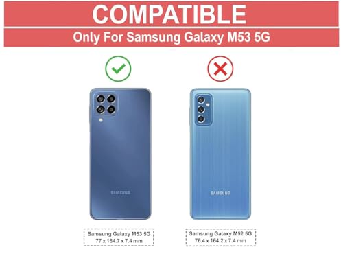 Image of Hybrid Carbon Fiber Back Case for Samsung Galaxy M53 5G (Black)