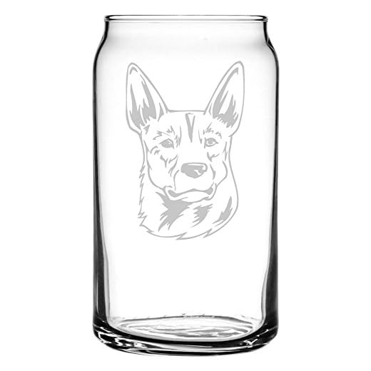 Australian Stumpy Tail Cattle Dog Personalized Custom Etched All Purpose 16oz Can Glass