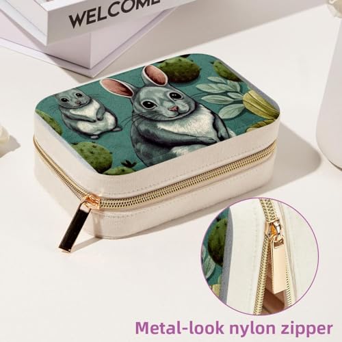 Joyero espacioso de doble capa para llevar tus anillos y pulseras impecables en tu maleta 7