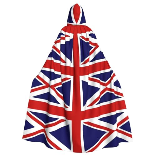 WDXQHY UK Flag Halloween Hooded Cape Cosplay Costume