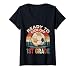 Women's Ready to Kick Off 1st Grade First Day of School Soccer Lover V-Neck T-Shirt