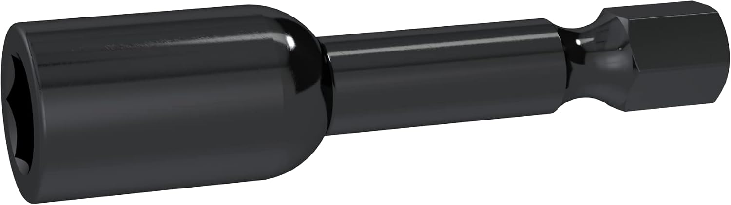Self Tapping Screws for Metal, Assortment Pack with Driver (180 pcs) Black Oxide 410 Stainless Steel, #8 Diameter, 1/2" to 1-1/4" Length