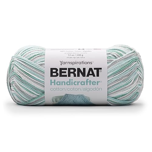 Bernat Handicrafter Cotton Yarn hilo de algodon de 340g color Quiet Sea 2