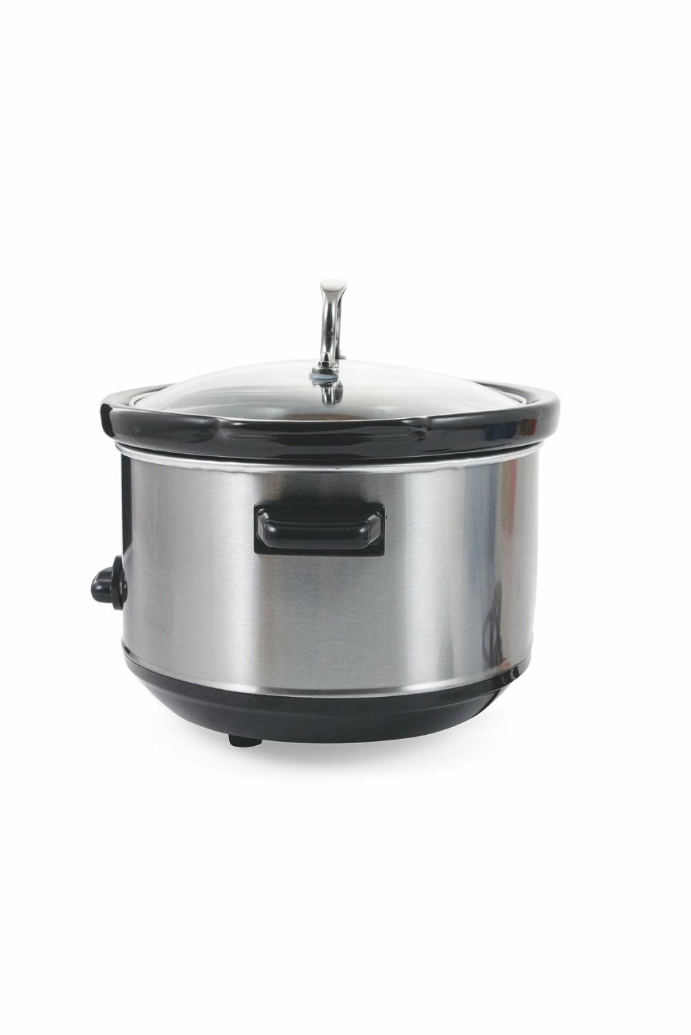 Galileo Casa 2187876 Slow Cooker Pentola Elettrica in Acciaio, 200W, Argento, 3.5 l