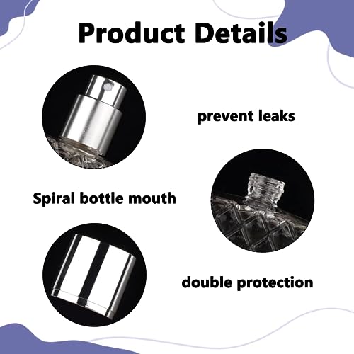 1Pcs Perfume Bottle with Long Nozzle Sprayer and Funnel Refillable Perfume Bottle Storage and Use Perfumes Essential Oils Air Fresheners Aromatherapy Toners Humidifier Sprays for Home Office Journey - Image 4