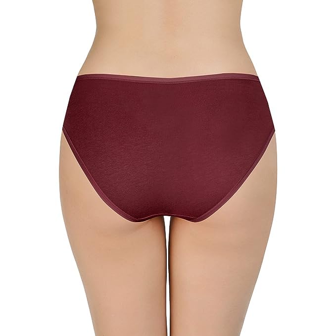 Image of LOURYN KOULYN Solid Low Rise Cotton Bikini Panty Pack(Pack of 3)