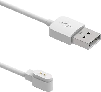 White Smart Watch Charger, for VeryFit ID208BT/ ID207 Smart Watch Charger Magnetic Replacement USB Charging Cable Cord for VeryFit ID208BT Watch Smartwatch Cables and Chargers