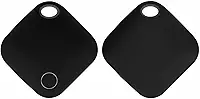 Kit com 2 Mini Rastreador De Malas, Cachorro, Carro E Moto Gps Em Tempo Real Via Satélite Cor Preto Compatível Com iPhone Tag Localizador Premium