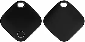 Kit com 2 Mini Rastreador De Malas, Cachorro, Carro E Moto Gps Em Tempo Real Via Satélite Cor Preto Compatível Com iPhone Tag Localizador Premium