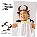 KICHOUSE Bull Horn Headband for Boys and Girls Unique Cosplay Accessory for Halloween Themed Parties Lightweight Comfortable Cow Ears Hair Decoration for Festivals and Celebrations
