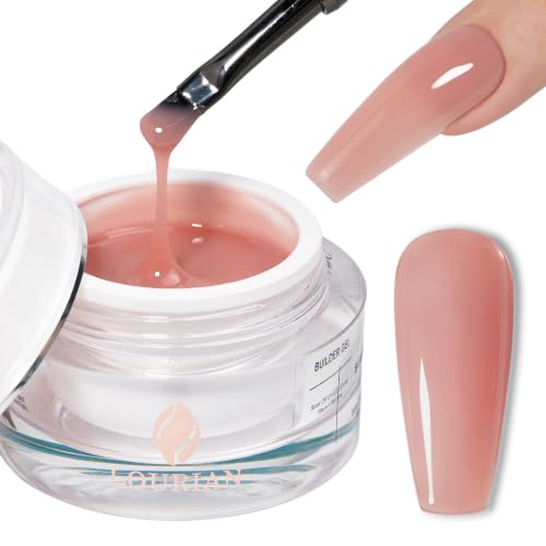 LOURIAN Nude Rose Builder Gel in Jar 30g Low Heat UV/LED Extension Gel