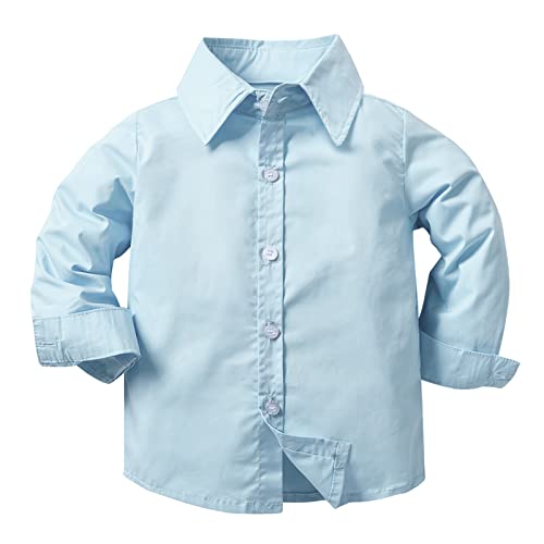 Nwada Baby Boy Clothes Outfit Toddler Dress Shirt And Pants Sets Kid Boys Suit Set For Wedding Sky Blue #TOP2