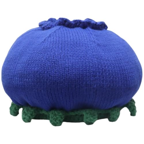 Bonnet crocheté myrtille tricoté main pour costume de cosplay - 2