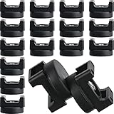 Yookeer 15 Pcs Magnetic Zip Tie Mount Base Black Magnetic Cable Clips Wire Holder Multipurpose Cable Ties Management Base Electrical Supplies for Wire (22 mm)