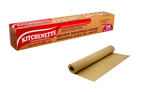 Kitchenette Brown Food Wrapping and Baking Paper (Unbleached & Chlorine Free) – 15 Meters