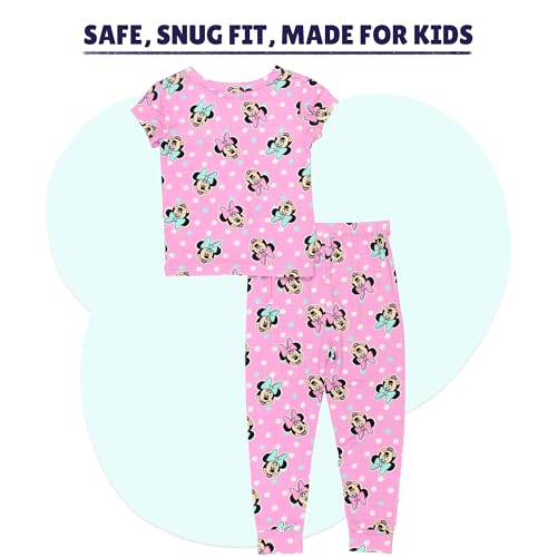 Disney Minnie Mouse Toddler Girls Short Sleeve Viscose Pajama Set2