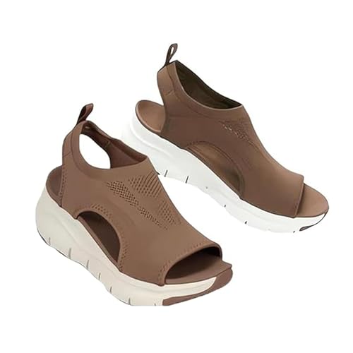 2025 Shopellox Women's Slingback Sport Sandals, Washable Orthopedic Slides Woman Orthotic Shoes with Arch Support