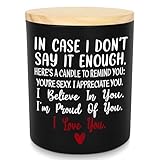 TEEZWONDER Valentines Day Gifts for Her Him - Long Lasting Vanilla Lavender Candle 10 Oz - Romantic Anniversary Wedding Birthday Valentines Gifts for Women Men, Girlfriend Boyfriend Gift Ideas