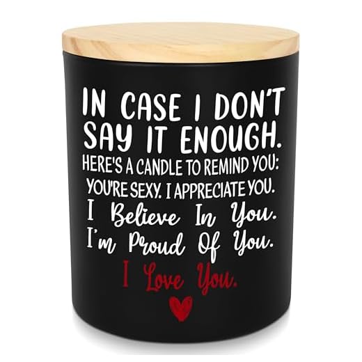 TEEZWONDER Anniversary Wedding Gifts for Women Men, Scented Candle 10 oz