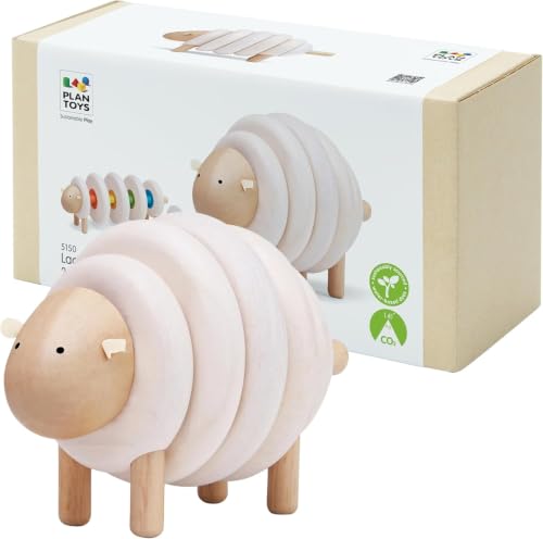 PlanToys Lacing Sheep Wooden Toy