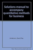 Quantitative Methods for Business 0314001581 Book Cover
