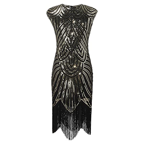 Robe vinyle grande taille aux finitions sequins et franges
