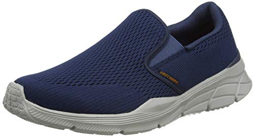Skechers Men's 232016 EQUALIZER 4.0 TRIPLE-PLAY Trainers, Navy Engineered Mesh/Orange Trim, 9 UK