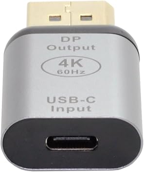cablecc USB-C Type C Female Source to 4K 60hz 1080p Displayport DP Sink HDTV Adapter for Tablet & Phone & Laptop