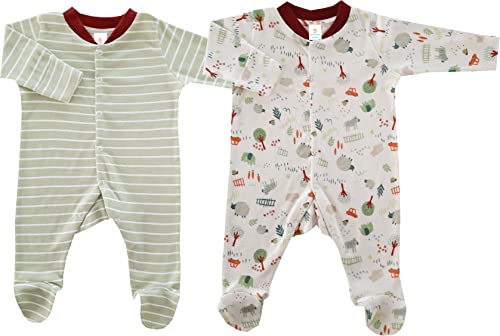 Image of Sleepsuit Romper for New Born Babies /Infant (6-12 Months, Green)
