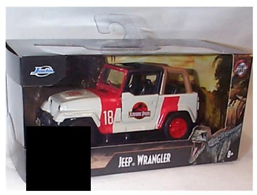 jada J'urassi'c P'ark Jeep Wrangler Vehicle 1:32 scale diecast model