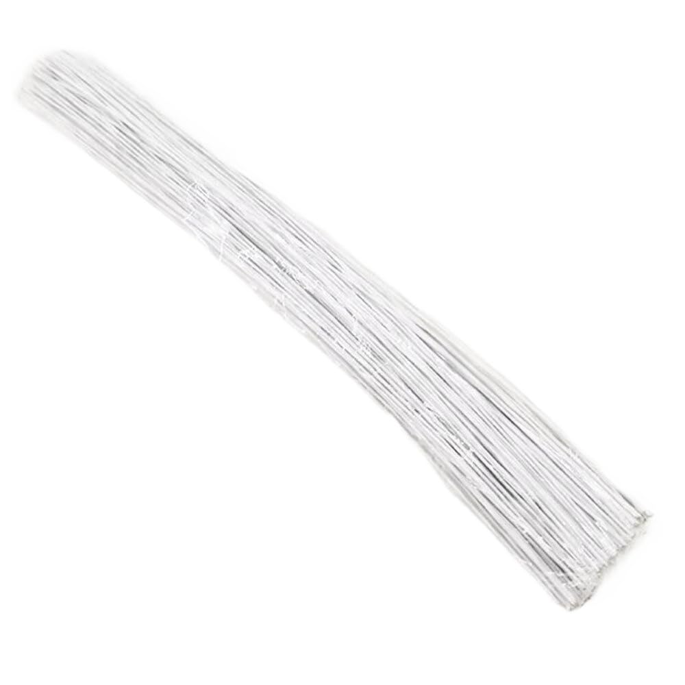 DMLAYHP Florist Wire 100Pcs 40cm Floral Wire Stems Paper Covered Iron Wire DIY Crafts Flower Making Accessory